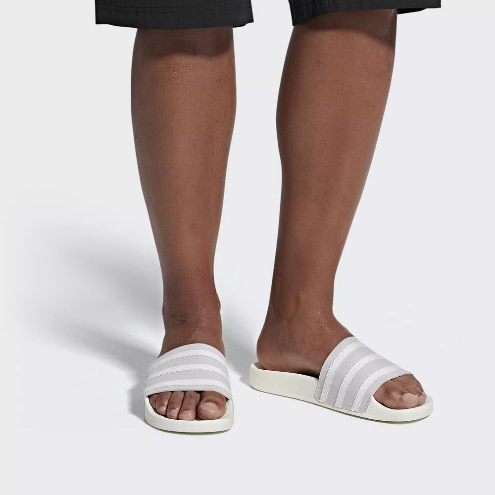 Adidas Adilette Chanclas Grises Para Hombre (MX-58249)